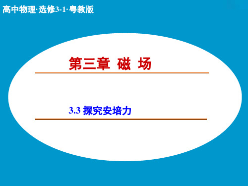 【创新设计】高二物理粤教版选修3-1课件3.3 探究安培力