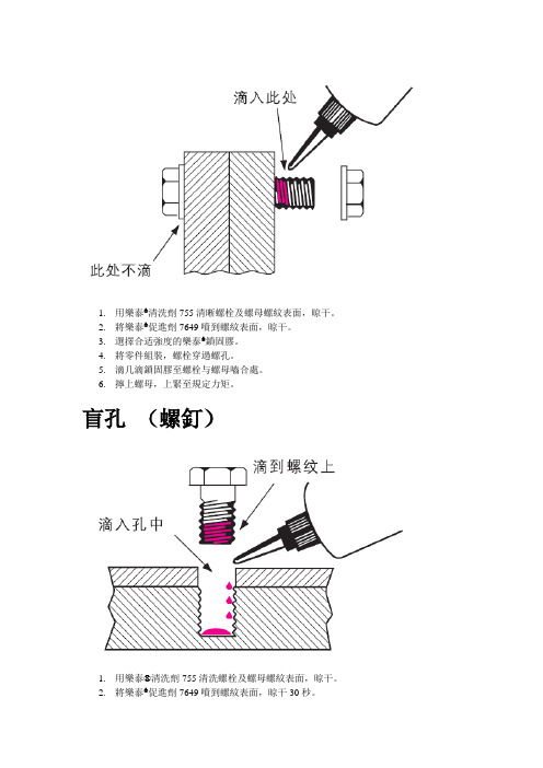 乐泰紧固胶用法