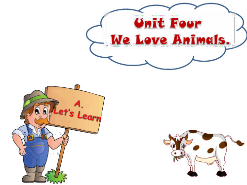 pep人教版三年级英语上册Unit 4 We Love Animals Part A课件