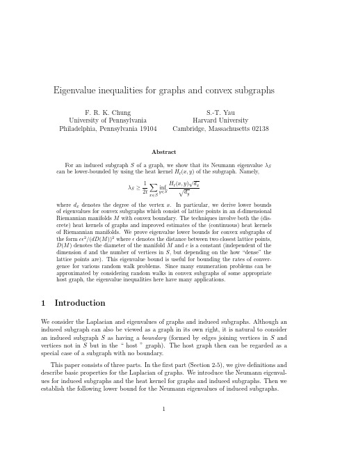 inequalities for graph eigenvalues