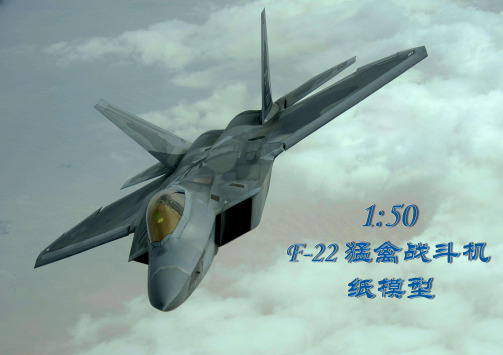 1比50 F-22 纸模型