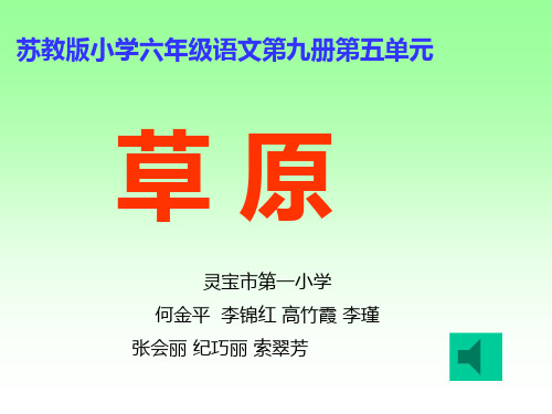 小学六年级语文苏教版小学六年级语文第九册第五单元