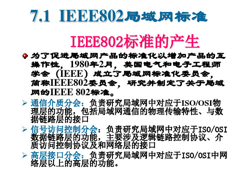 局域网IEEE802、以太网