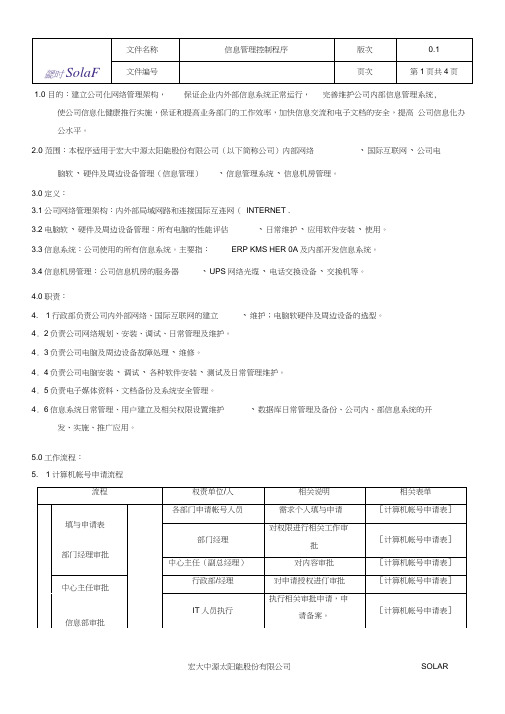 信息管理控制程序