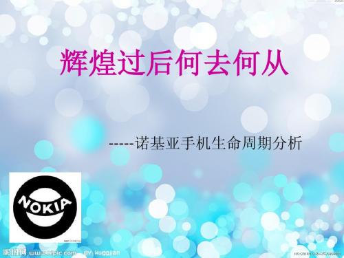 公司战略和风险管理案例——诺基亚手机生命周期分析