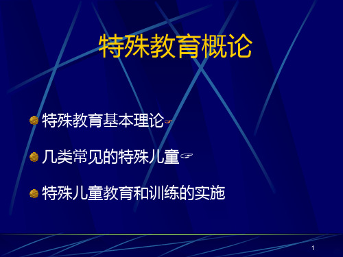 特殊教育概论PPT课件