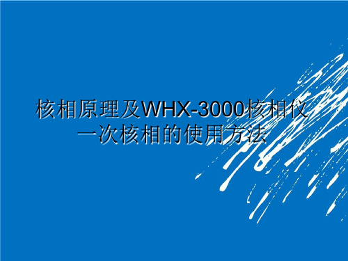 核相原理及核相仪使用方法