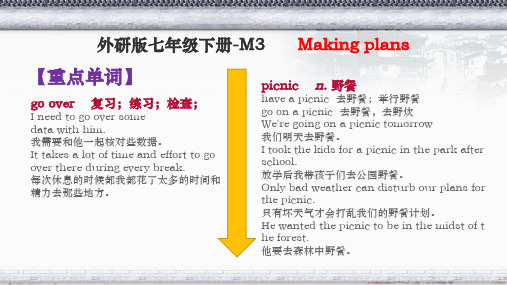 外研版七年级英语下册-M3