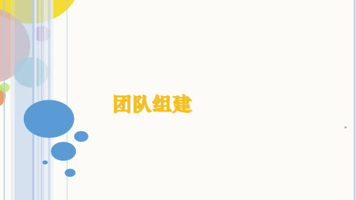 培训实施——分组及团队组建——开训、破冰