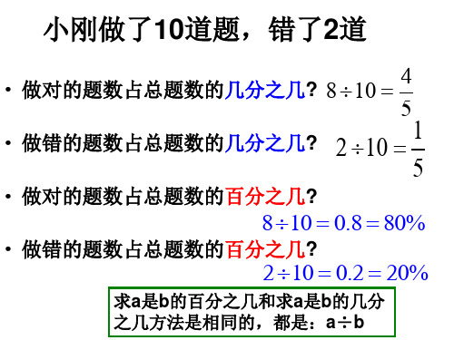 人教版六年级数学上册第五单元第4课时_用百分数解决问题(例1)