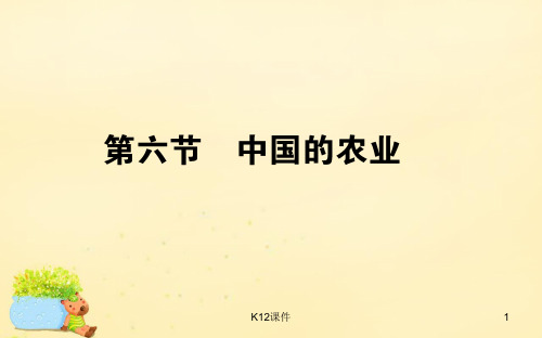 高考地理一轮复习 区域地理 第3章 中国地理 第6节 中国的农业课件