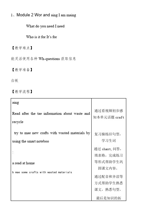 上海教育出版社小学英语三年级起点六年级下册 5 Crafts-全国一等奖