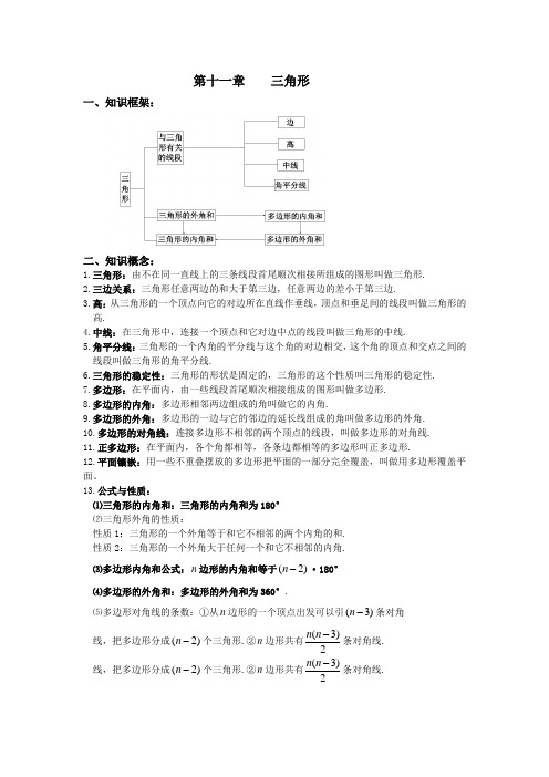 新课标人教版八年级数学上册知识点总结