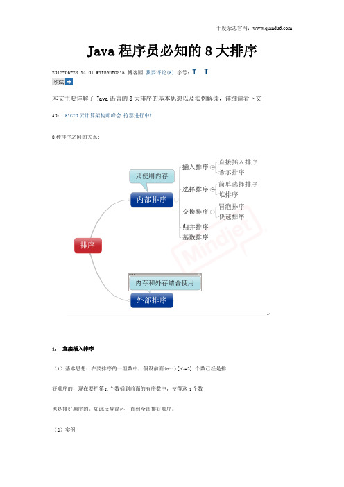 程序排序算法免费教程