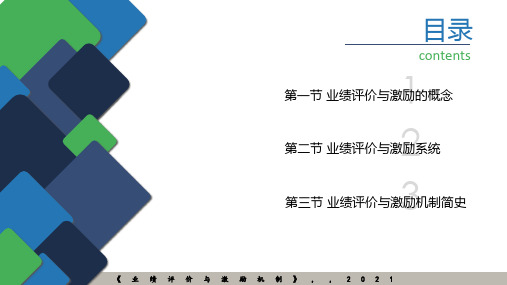 业绩评价与激励机制全书电子课件完整版ppt整本书电子教案最全ppt教学教程