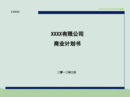 某机械设备公司商业计划书(标准模板)PPT(共46页)