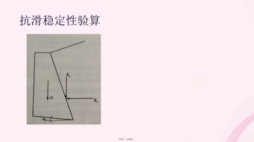 挡土墙抗滑抗倾覆PPT资料