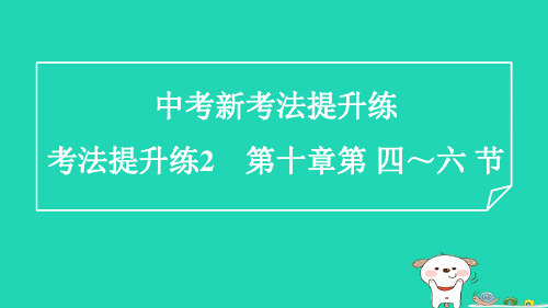 九年级物理考法提升练2第十章第四～六节习题新版北师大版