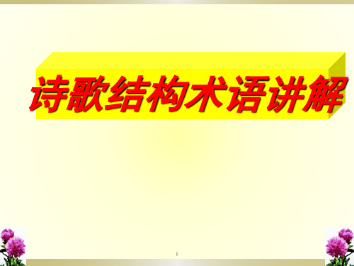 高中语文 高考专题复习：古代诗歌鉴赏知识之篇章结构(课件38张)