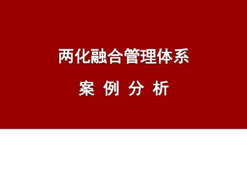 两化融合管理体系案例分析演示课件