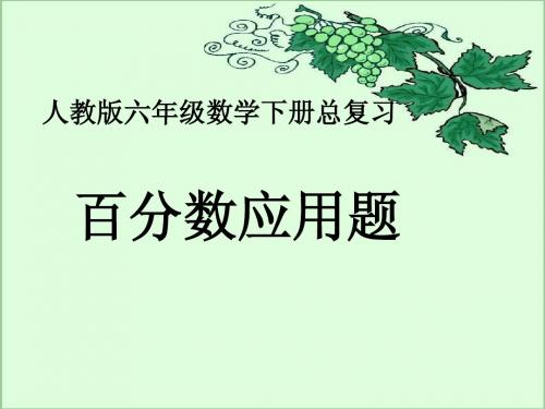 2014~2015学年度 最新人教版 六年级数学下册 总复习PPT 共269张