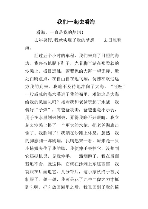 我们一起去看海