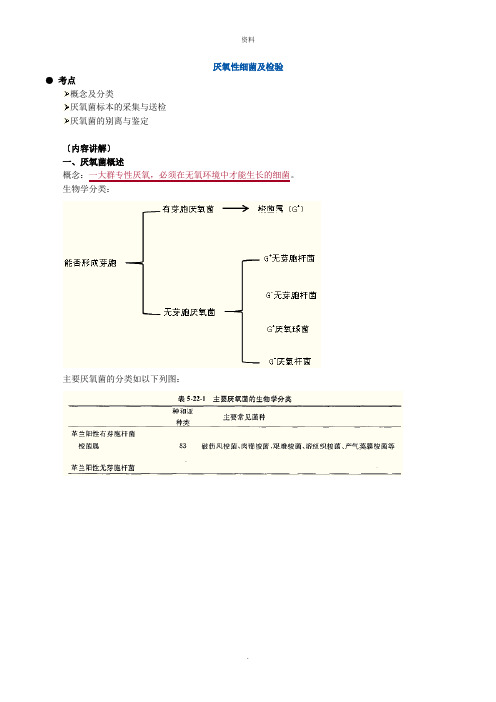 厌氧性细菌及检验