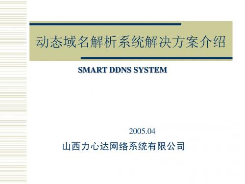 动态域名解析系统解决方案介绍