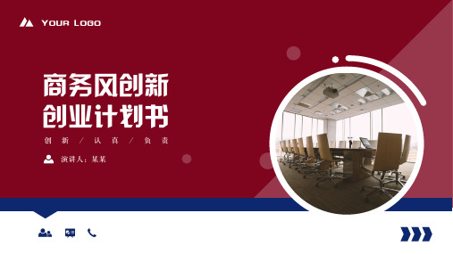 商务风创新创业计划书PPT模板