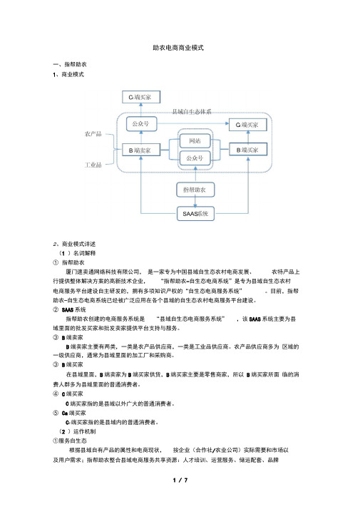 助农电商商业模式