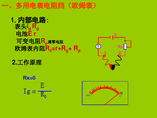 多用电表欧姆表