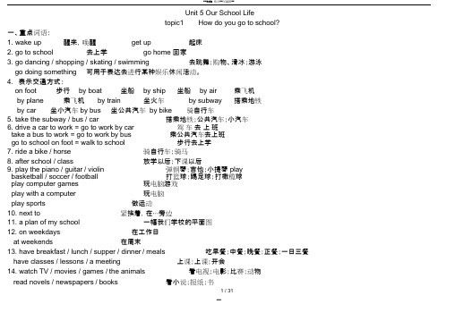 (完整版)仁爱英语七年级下册重要知识点和语法点归纳,推荐文档