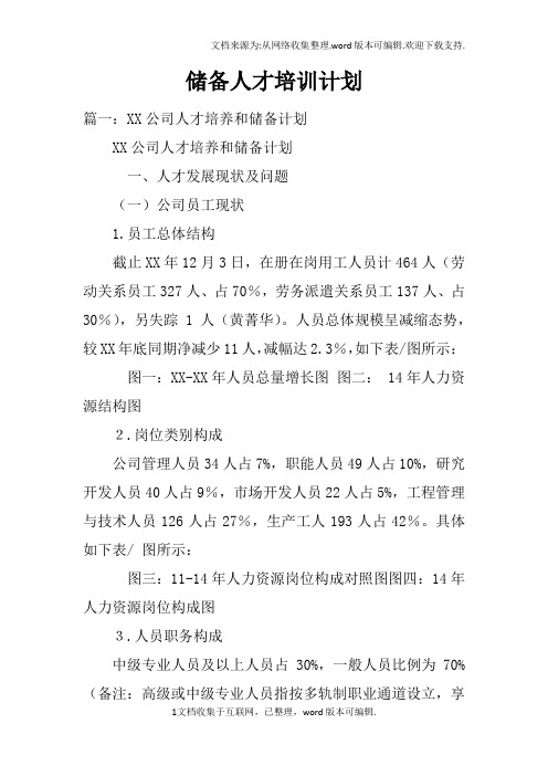 储备人才培训计划doc