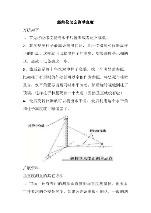 经纬仪怎么测垂直度