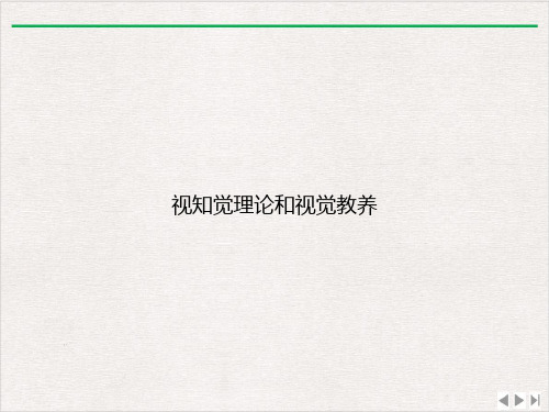 视知觉理论和视觉教养课件完整版