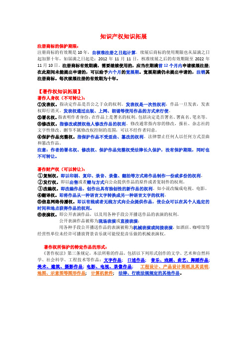 部编版高中政治 知识产权易错易混知识整理
