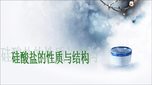 硅酸盐的性质与结构