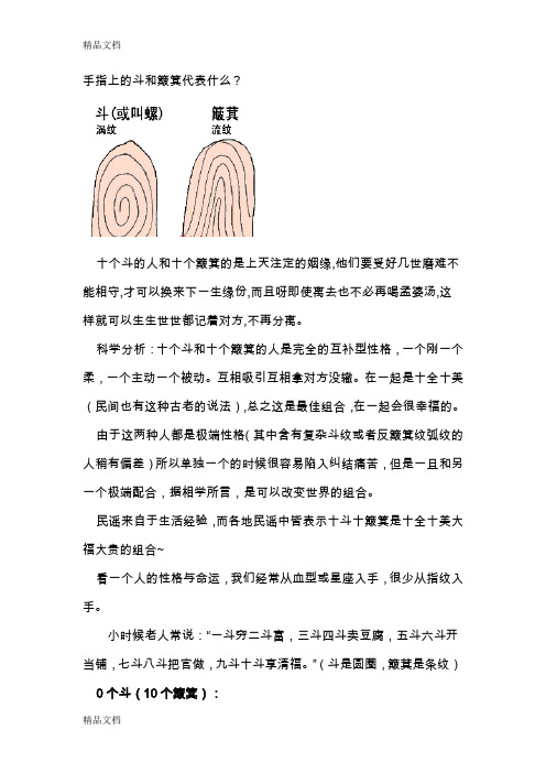 (整理)手指上的斗和簸箕代表什么