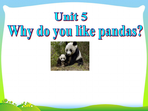 人教版七年级英语下册《Unit5 Why do you like pandas》单元课件