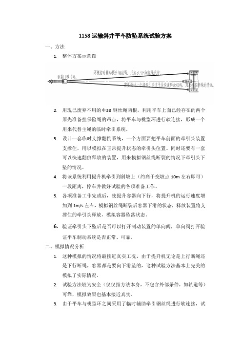 防坠器试验方案