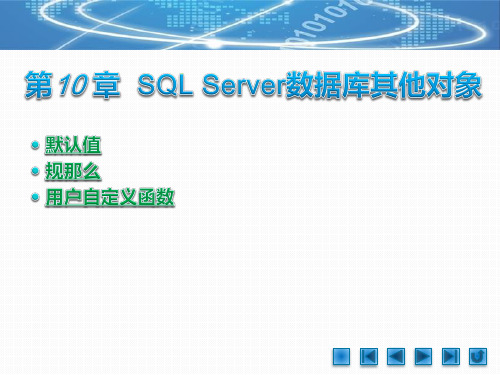 《SQL Server 2008数据库设计教程》教学课件 第10章