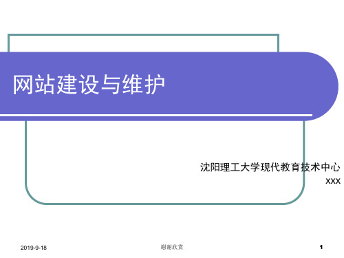 网站建设与维护.ppt