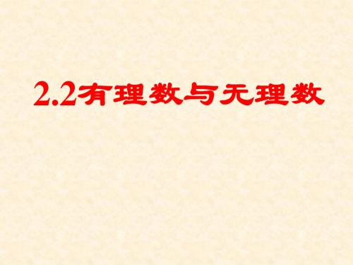 2,2有理数与无理数