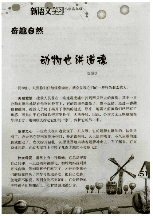 动物也讲道德