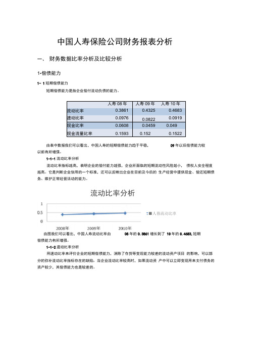 中国人寿财务报表分析