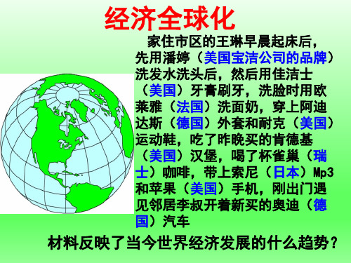 高中政治人教版必修一《经济生活》11.1面对经济全球化 (共25张PPT)