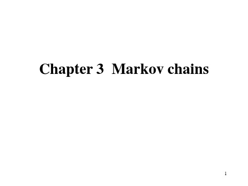 chapter3 Markovs chains