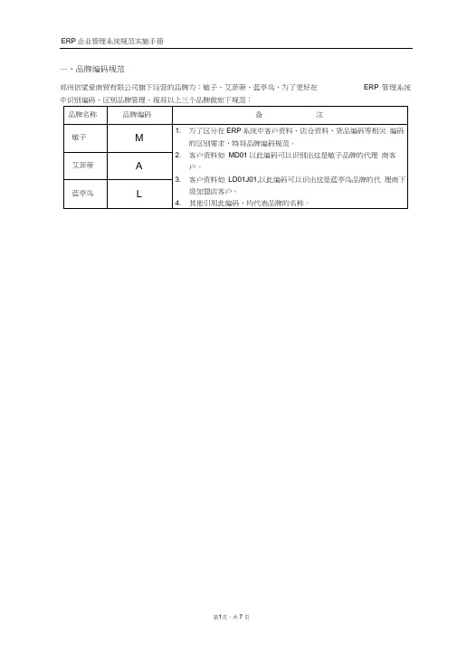 ERP企业管理系统规范实施手册