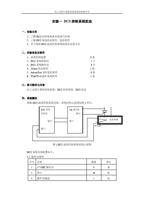 实验一 DCS控制系统组态