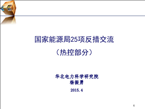 国家能源局25项反措培训热工部分.